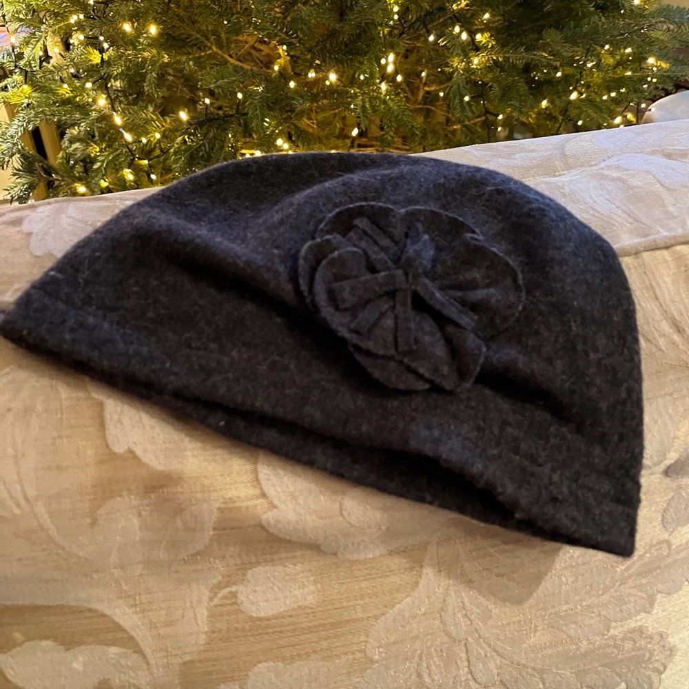 Betmar Dark Grey Cloche Hat